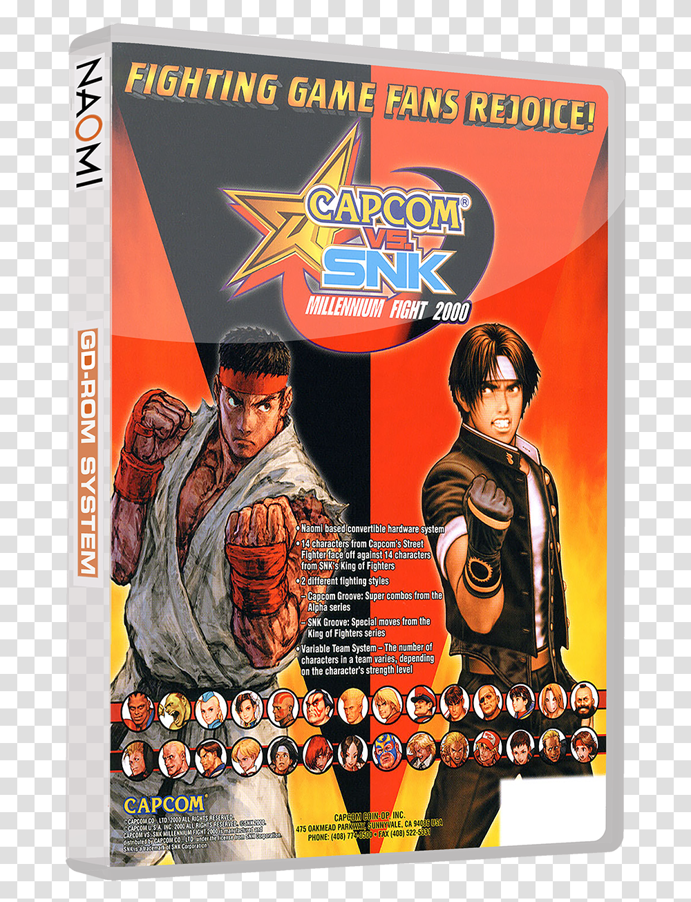 Capcom Vs Snk Millennium Fight 2000 Naomi, Poster, Advertisement, Person, Human Transparent Png