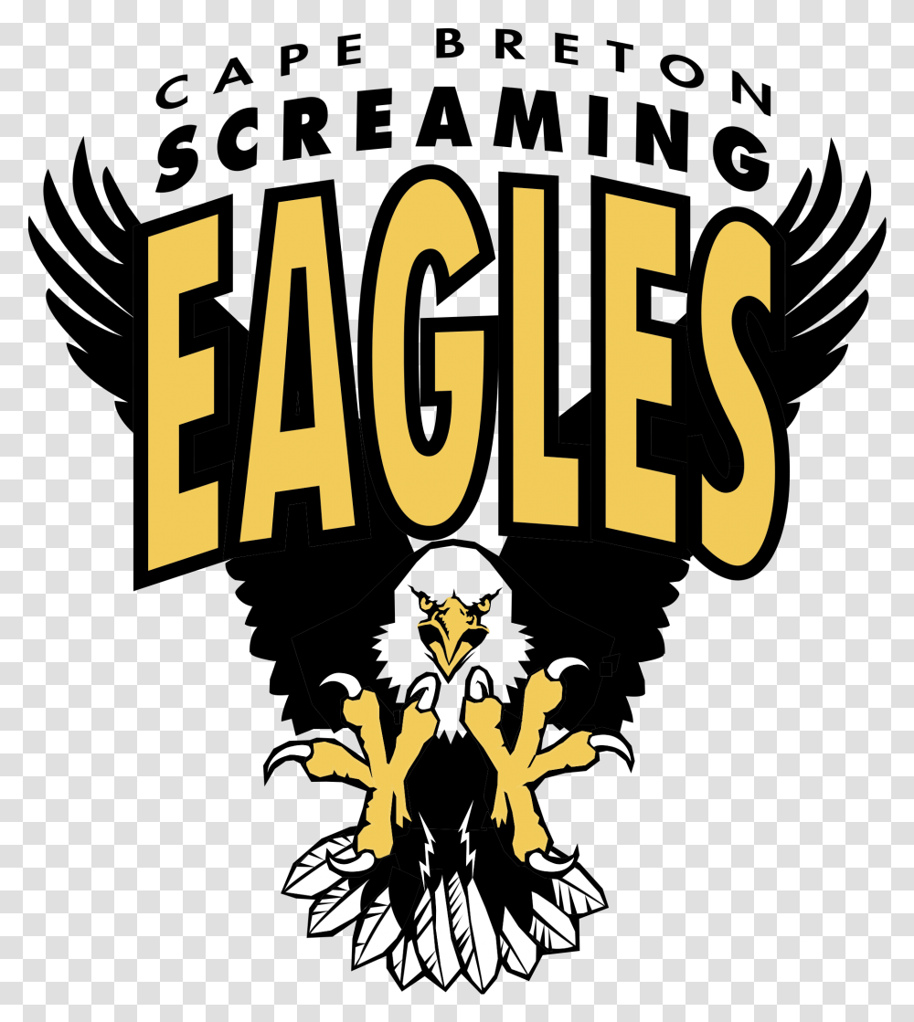 Cape Breton Screaming Eagles Logo Cape Breton Screaming Eagles, Trademark, Label Transparent Png