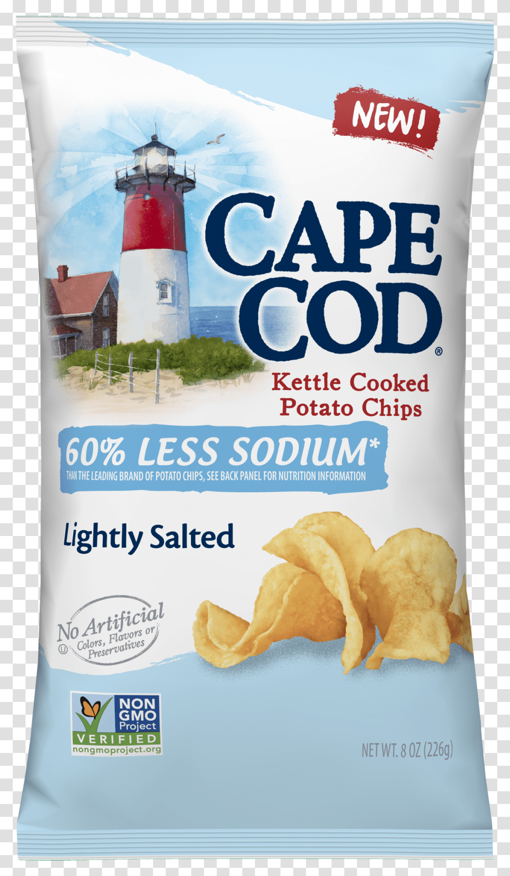 Cape Cod Chips Lightly Salted, Architecture, Building, Food, Lighthouse Transparent Png
