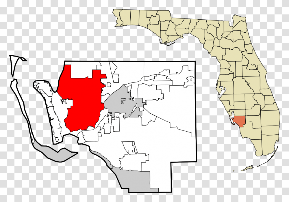 Cape Coral Florida, Plot, Person, Map, Diagram Transparent Png