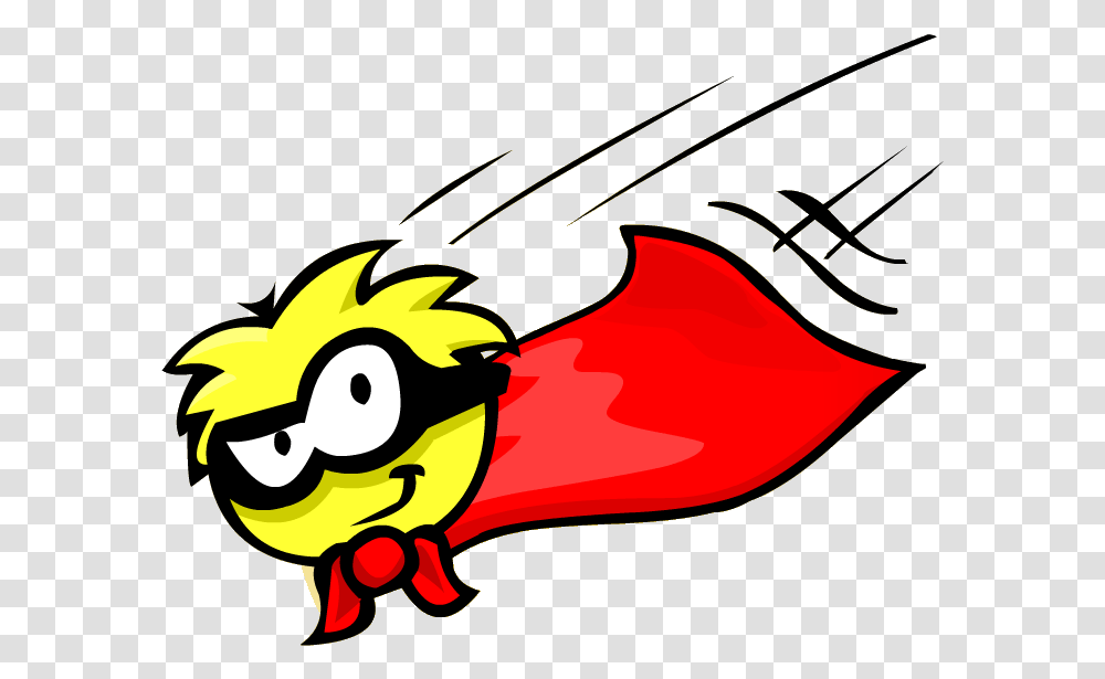 Caped Super Puffle Yay Club Penguin, Dragon, Plant, Outdoors, Nature Transparent Png