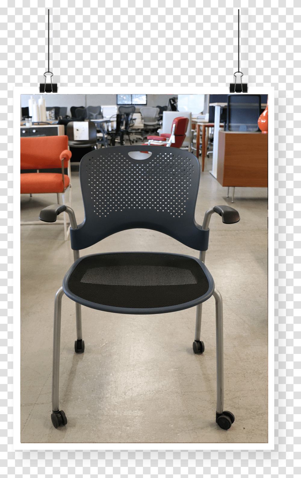 Caper Stacking Chair Office Chair, Furniture, Armchair, Monitor, Screen Transparent Png