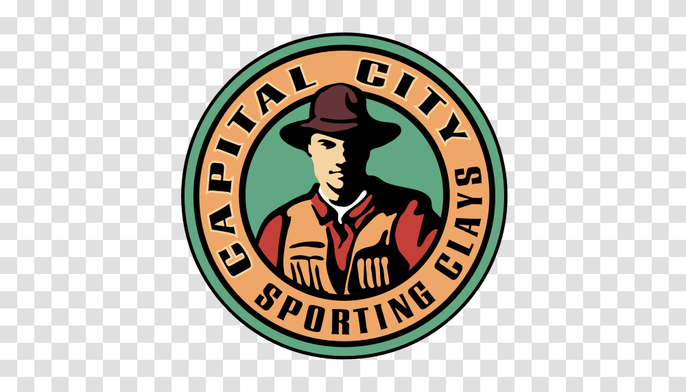Capital City Sporting Clays, Logo, Trademark, Person Transparent Png