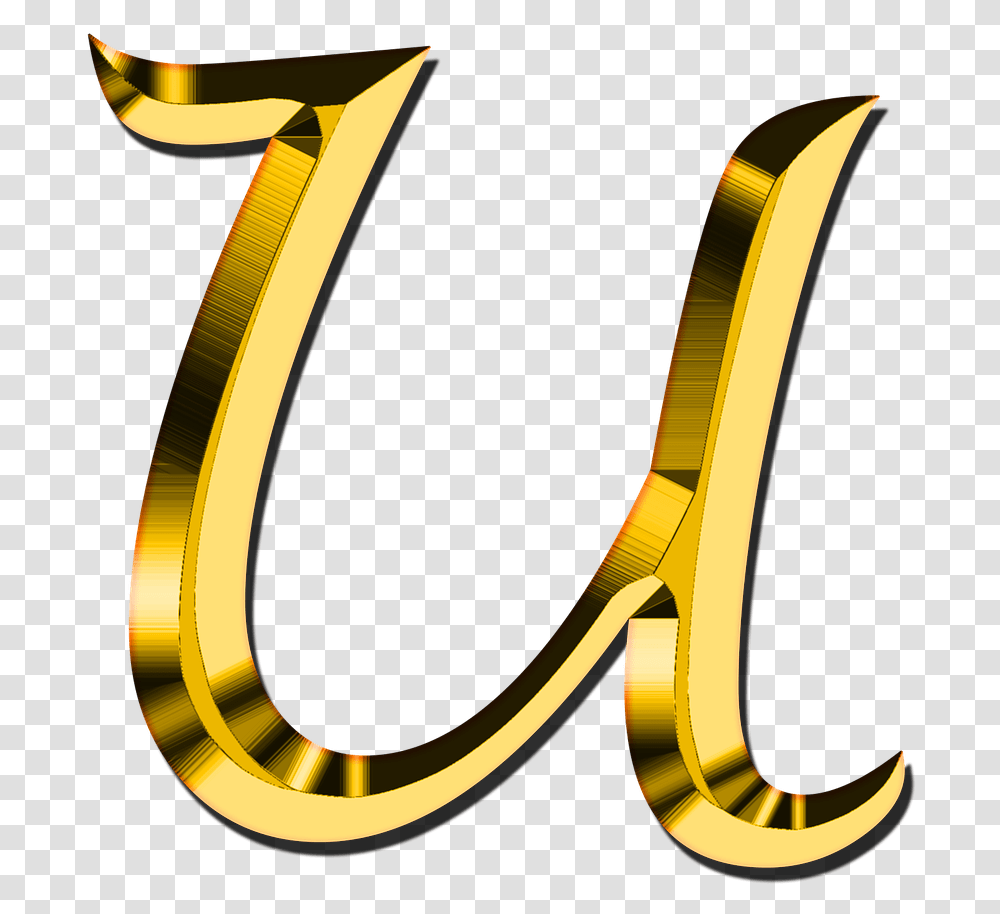 Capital Letter U Stickpng For Letter Small Letter T Design, Gold, Accessories, Tie Transparent Png
