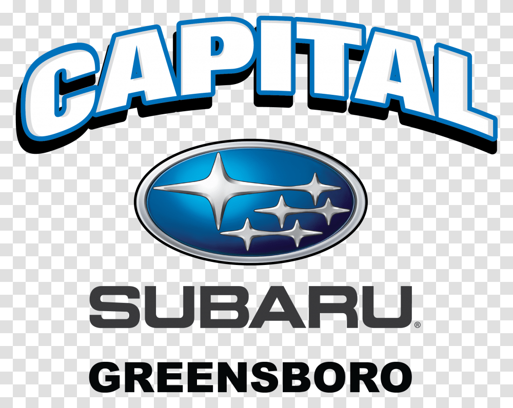 Capital Of Greensboro Subaru, Logo, Symbol, Trademark, Word Transparent Png