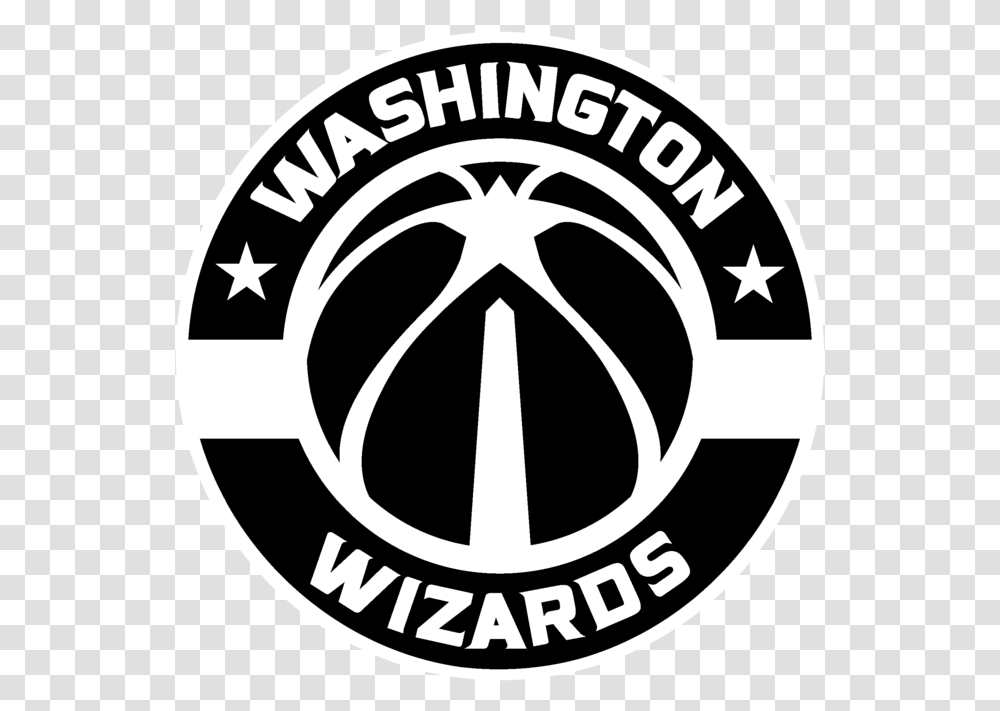 Capitals Washington Wizards Black Logo Nba Wizards Nba Logo, Trademark, Emblem Transparent Png