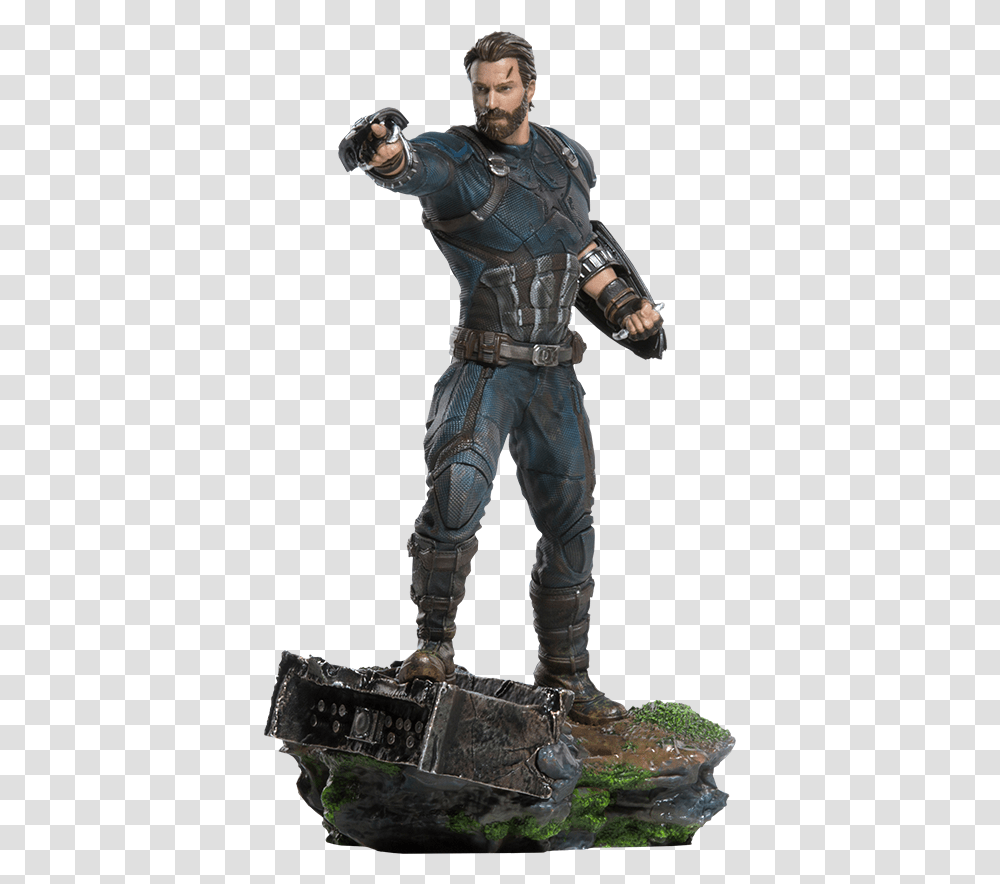 Capitan America Captain America Infinity War Statue, Person, Armor, Ninja, Costume Transparent Png