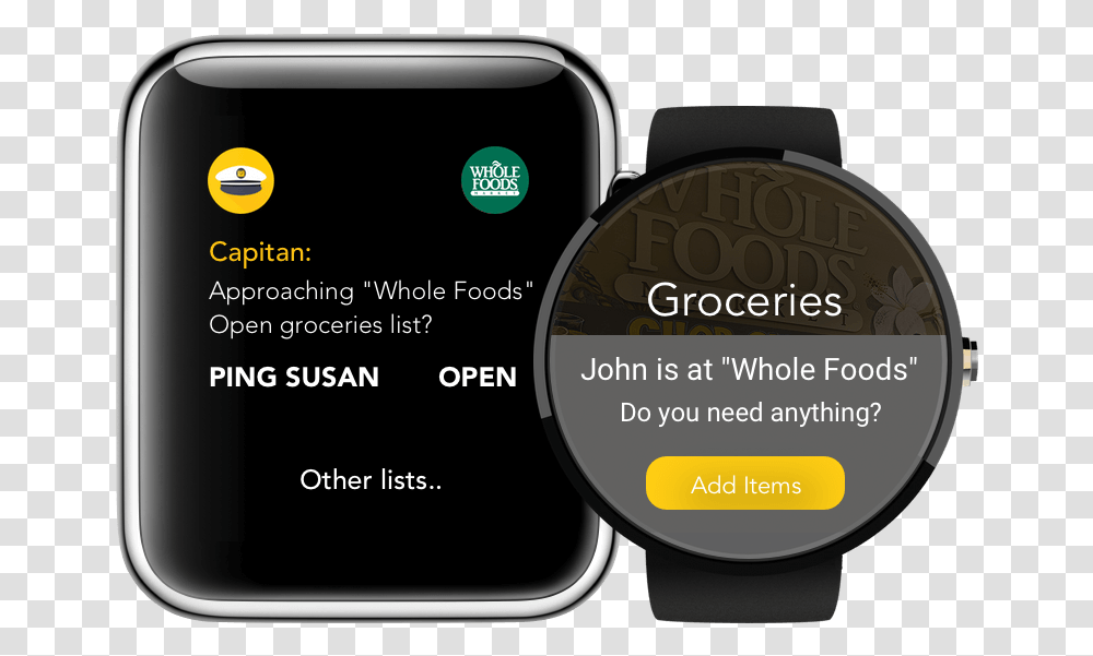 Capitan S Shopping List App Means You'll Never Forget Apple Watch Shopping List, Mobile Phone, Electronics, Wristwatch Transparent Png