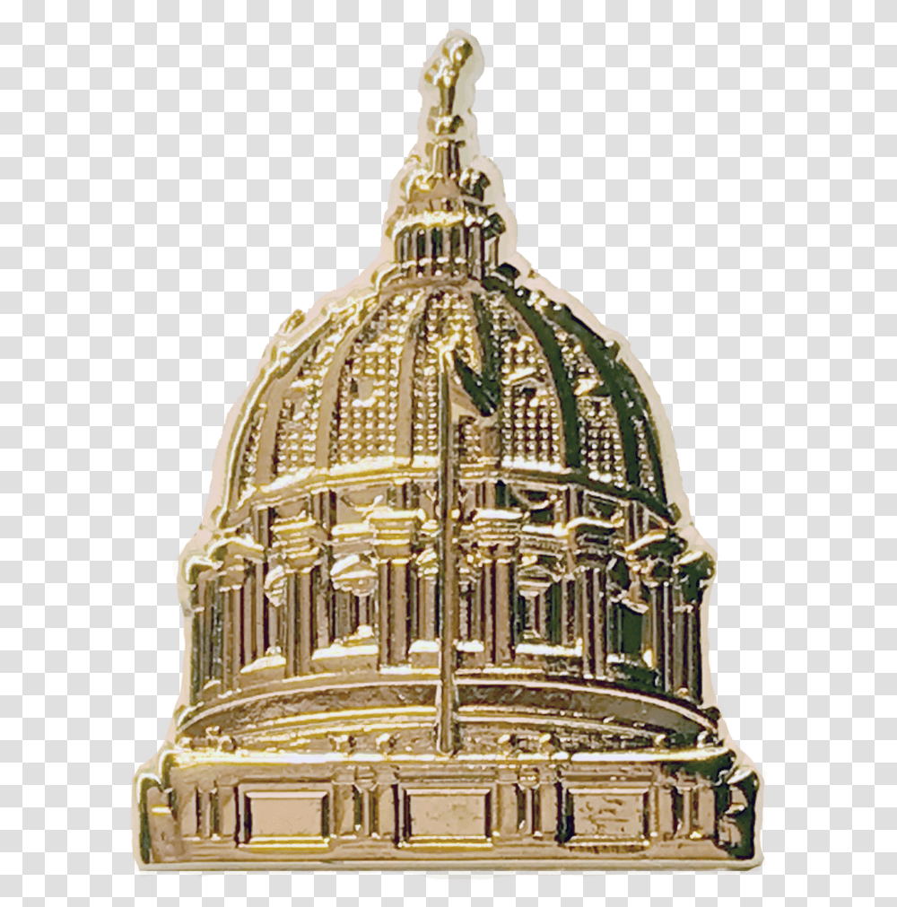 Capitol Dome Lapel Pin, Architecture, Building, Gold, Altar Transparent Png