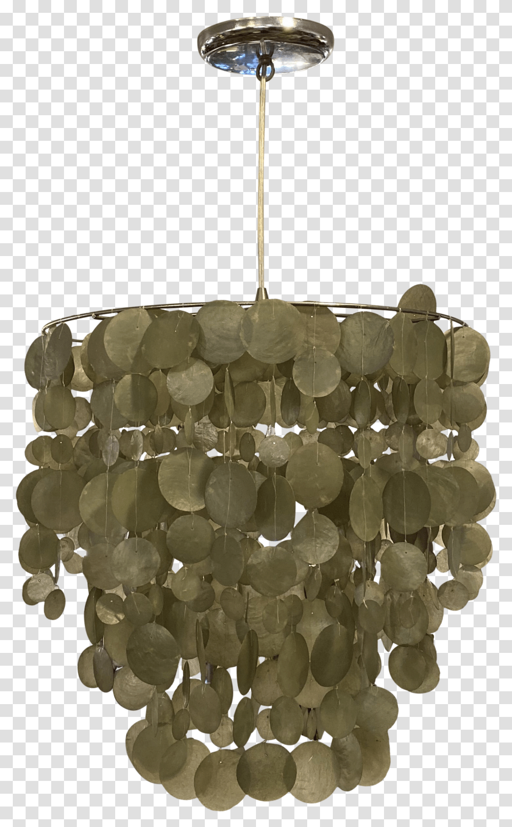 Capiz Shell Hanging Light Pendant Vertical, Lamp, Chandelier, Crystal, Light Fixture Transparent Png