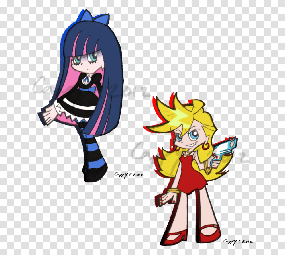 Cappy Panty And Stocking Drawing, Manga, Comics, Book, Person Transparent Png