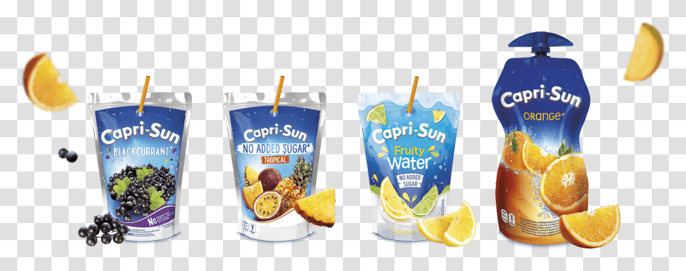Capri Sun All Flavors, Food, Fruit, Plant, Snack Transparent Png