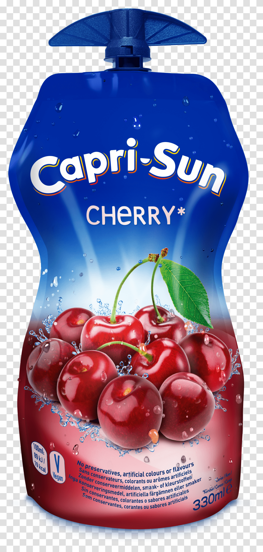 Capri Sun Cherry, Plant, Fruit, Food, Birthday Cake Transparent Png