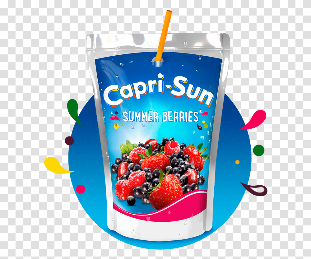 Capri Sun Summer Berries Capri Sun, Raspberry, Fruit, Plant, Food Transparent Png