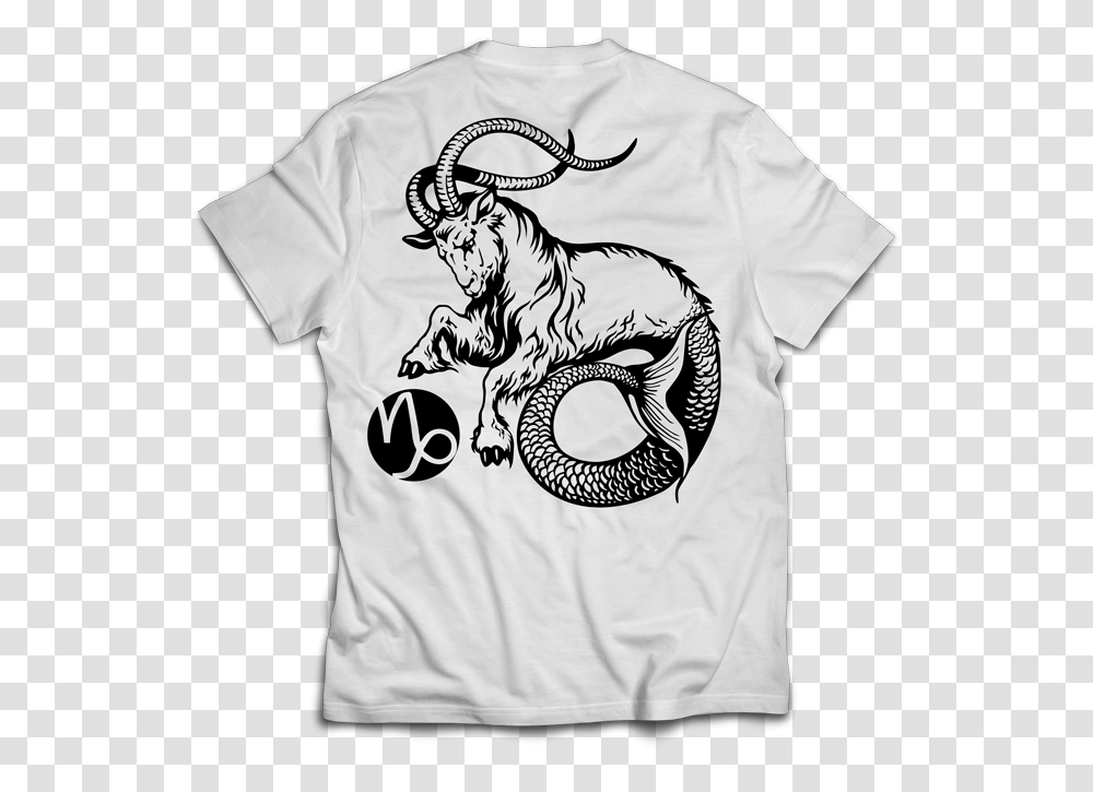 Capricorn Goat Symbol Tattoo Download Capricorn Goat, Apparel, T-Shirt, Person Transparent Png
