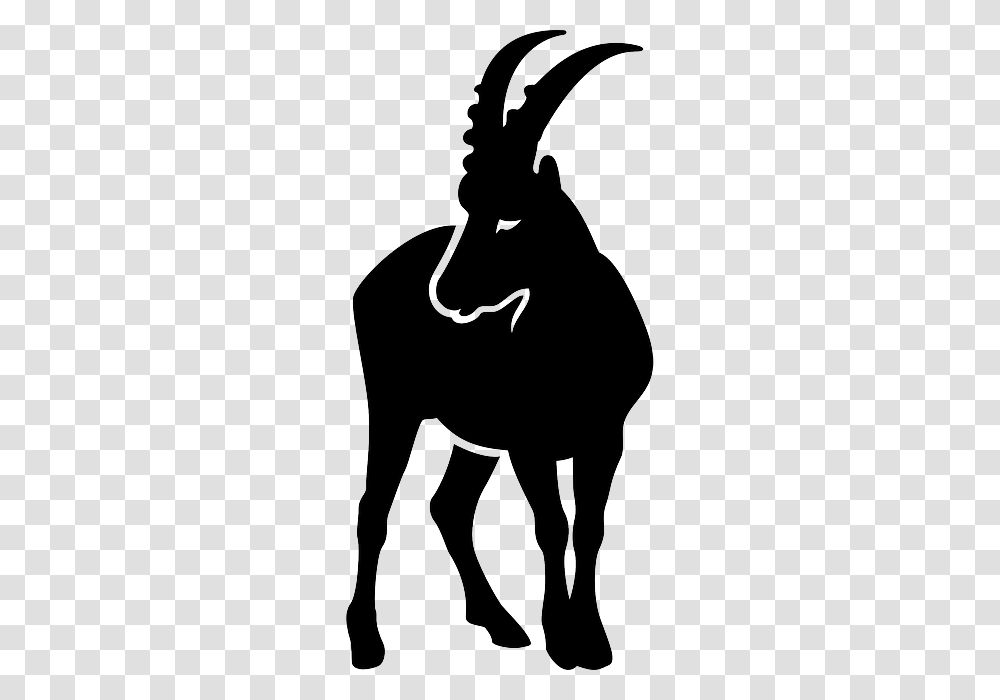 Capricorn, Zodiac, Silhouette, Stencil, Person Transparent Png