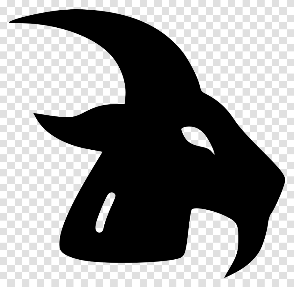 Capricorn, Zodiac, Silhouette, Stencil Transparent Png