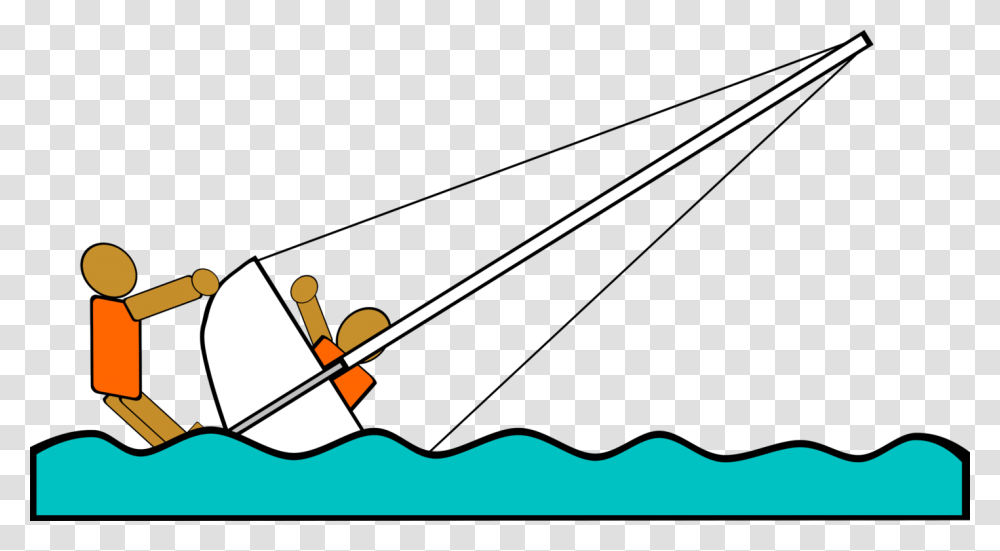Capsizing Sailing Ship Sailboat, Sport, Sports, Stick, Wand Transparent Png
