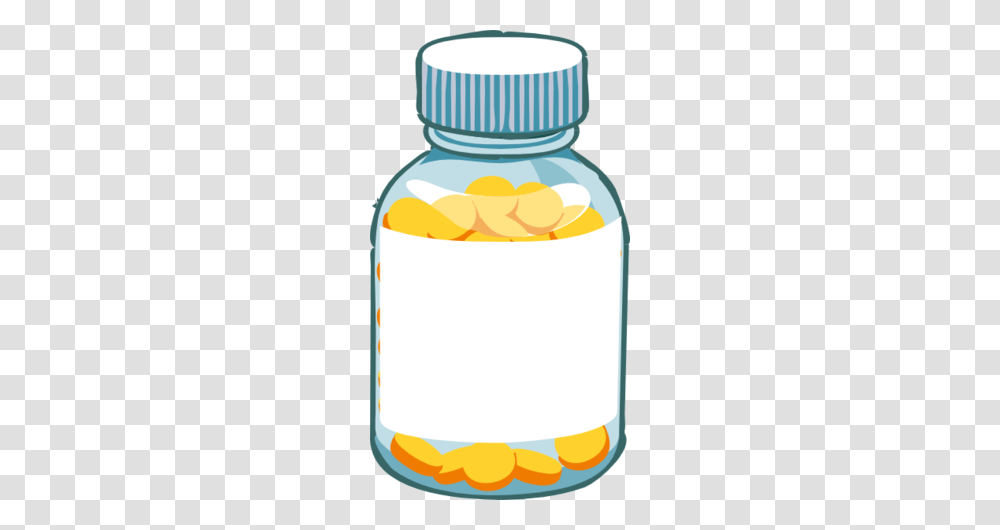 Capsule Clipart, Jar, Food, Peel, Medication Transparent Png