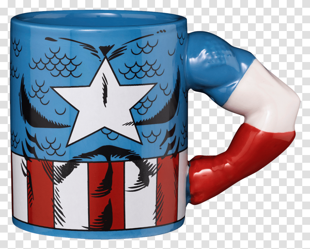 Captain America Arm Mug, Coffee Cup, Stein, Jug, Cow Transparent Png