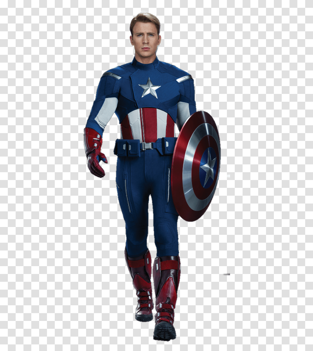 Captain America Avengers Costume, Person, Pants, Jeans Transparent Png