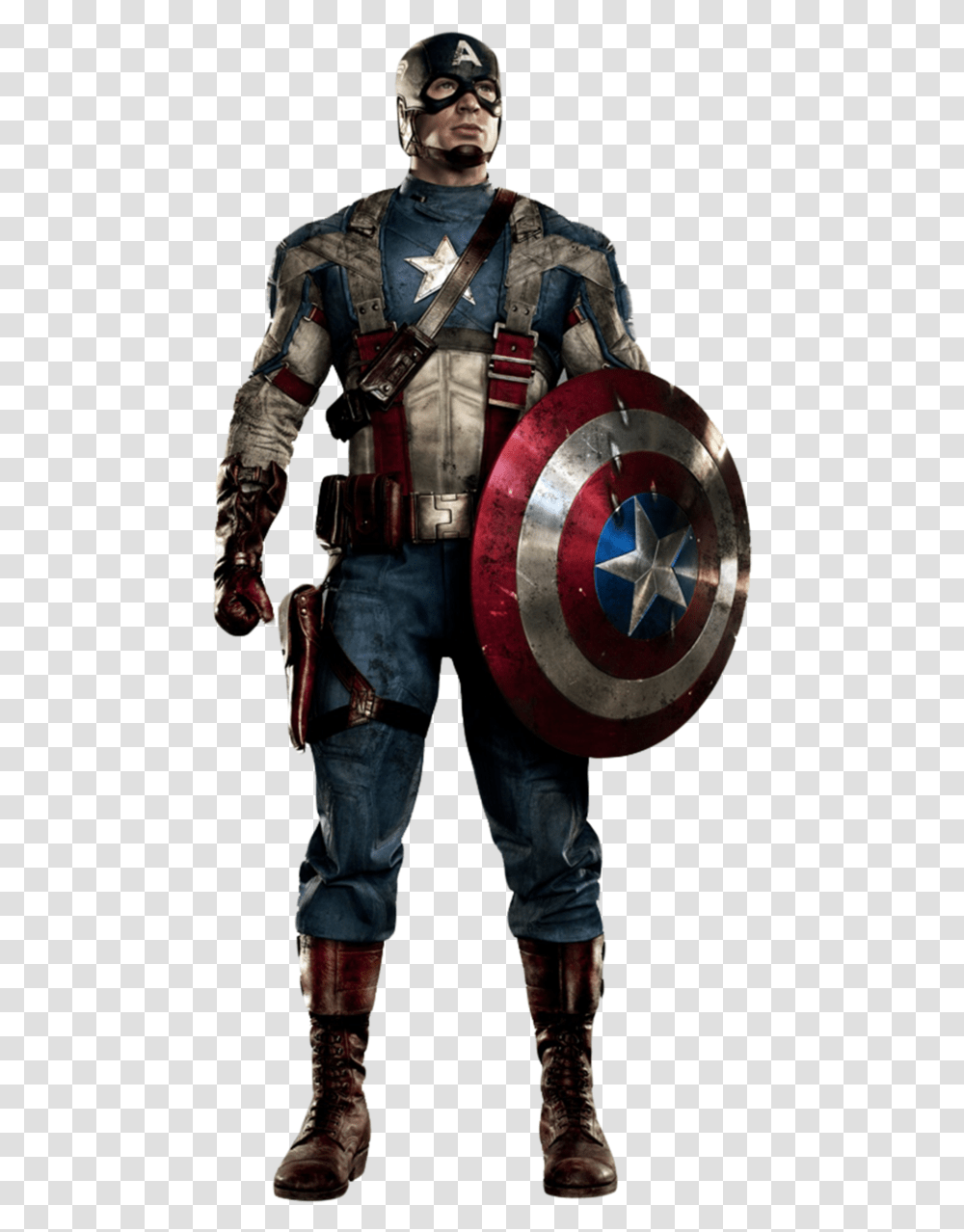 Captain America Background Captain America Suit, Person, Human, Armor, Military Uniform Transparent Png