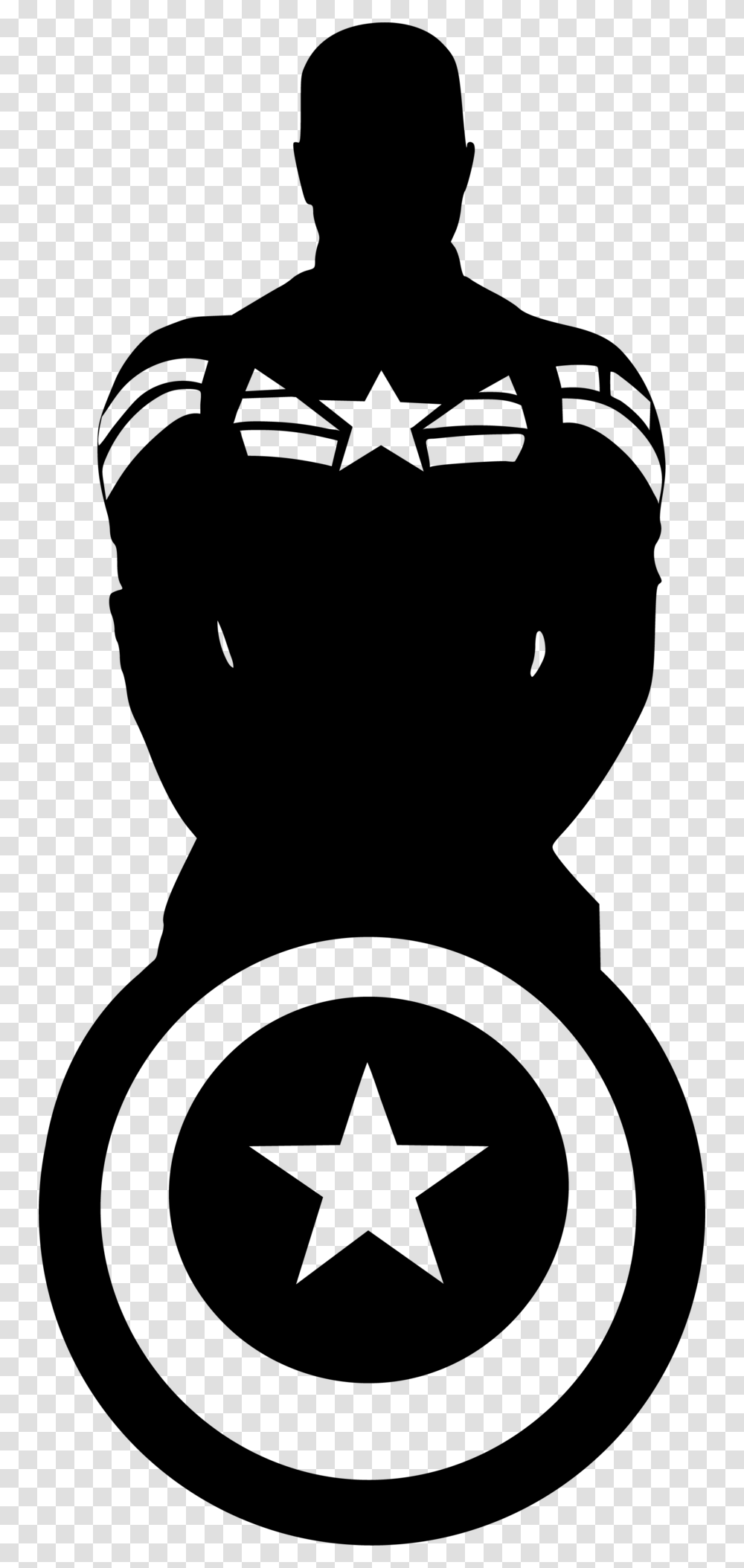 Captain America Black And White, Gray, World Of Warcraft Transparent Png