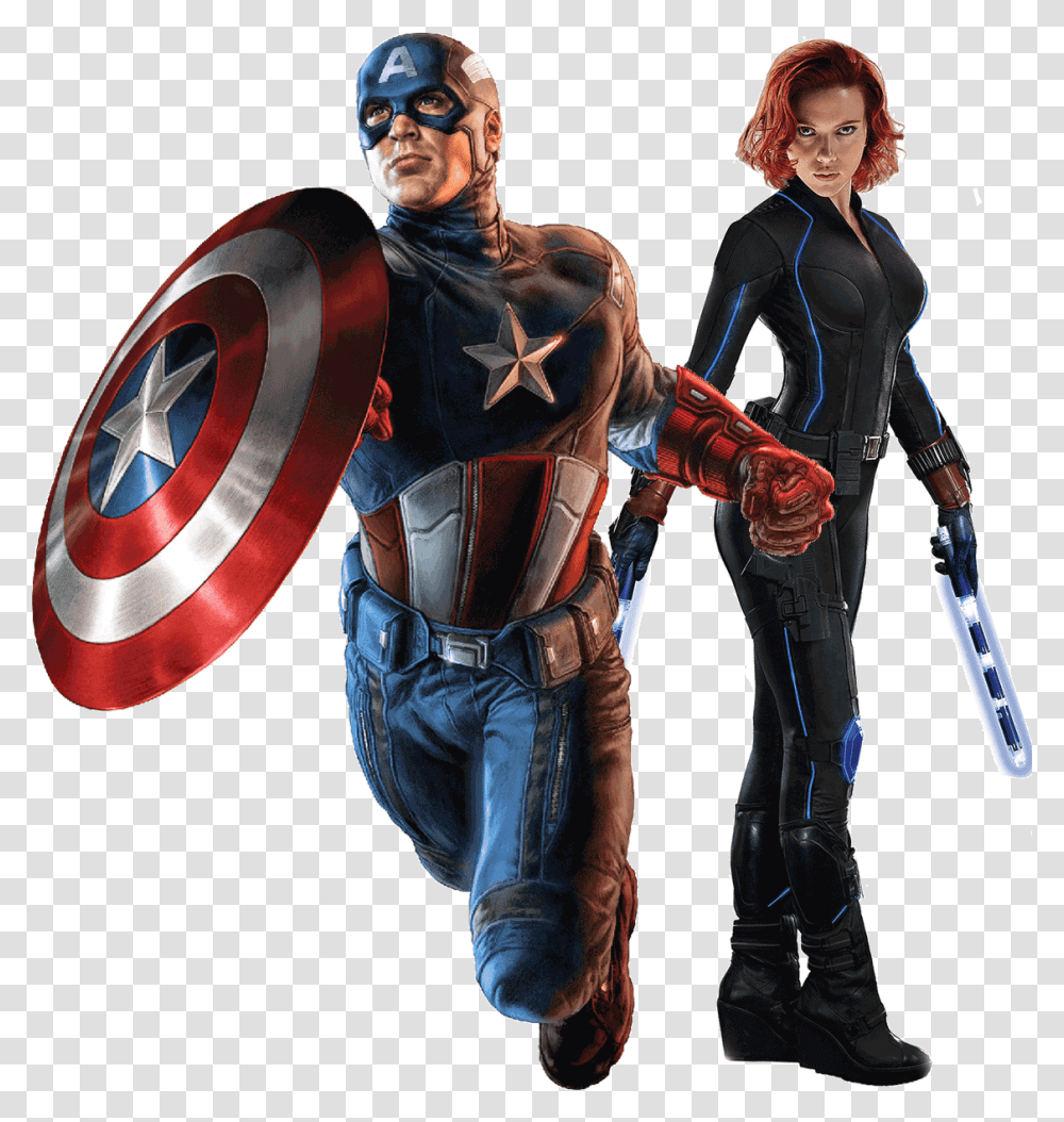 Captain America Black Widow Background Captain America Clipart, Costume, Person, Figurine, Sunglasses Transparent Png
