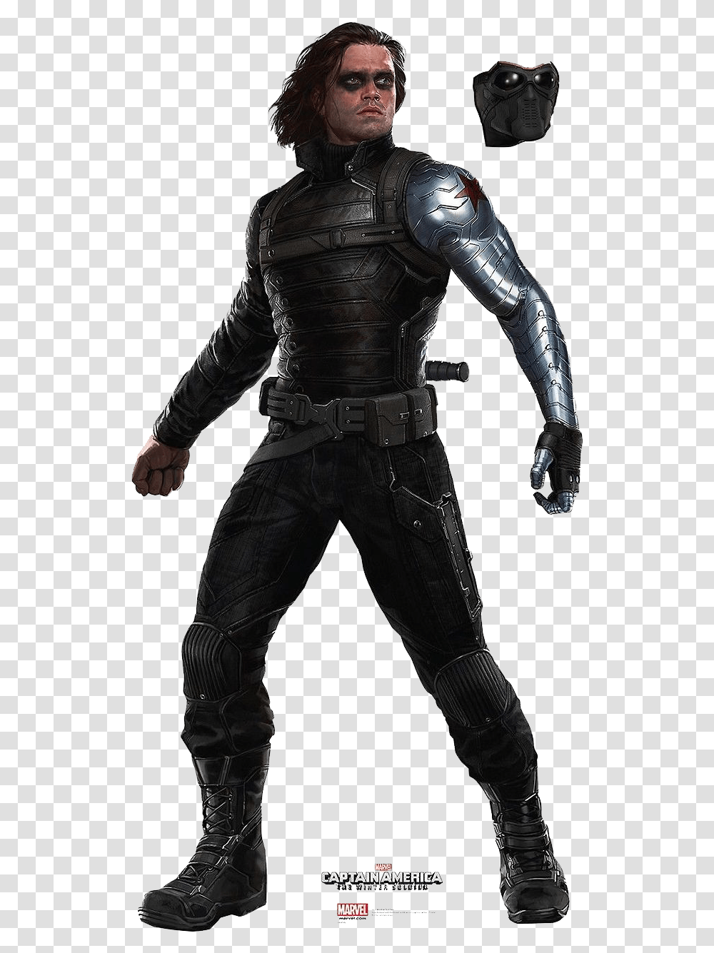 Captain America Bucky Barnes Winter Soldier Full Body, Person, Human, Knight, Suit Transparent Png