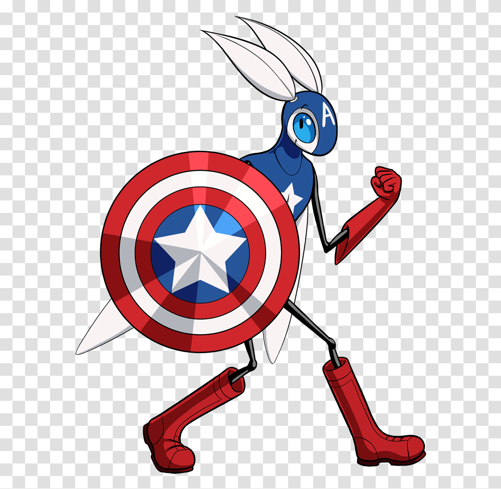 Captain America Bug, Armor, Weapon, Weaponry, Shield Transparent Png