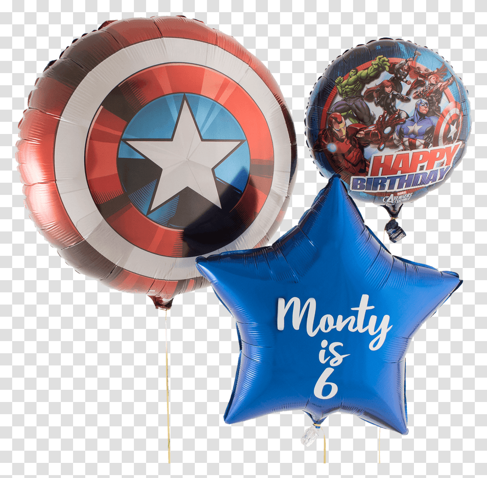 Captain America Bunch Balloon, Hot Air Balloon, Aircraft, Vehicle, Transportation Transparent Png