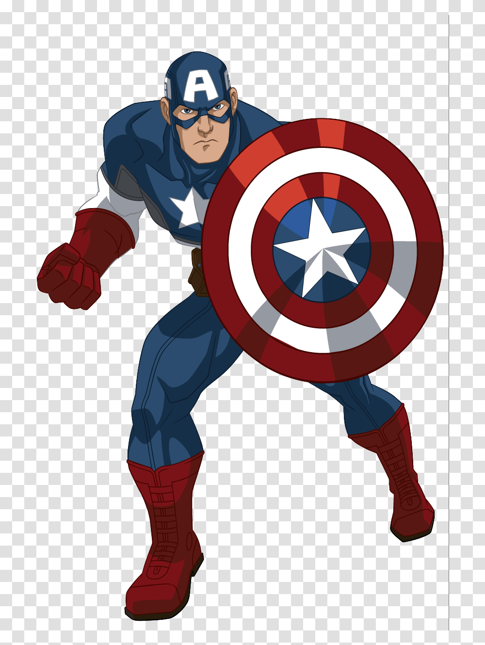 Captain America Cap Captain America Avengers Cartoon, Armor, Shield, Person, Human Transparent Png