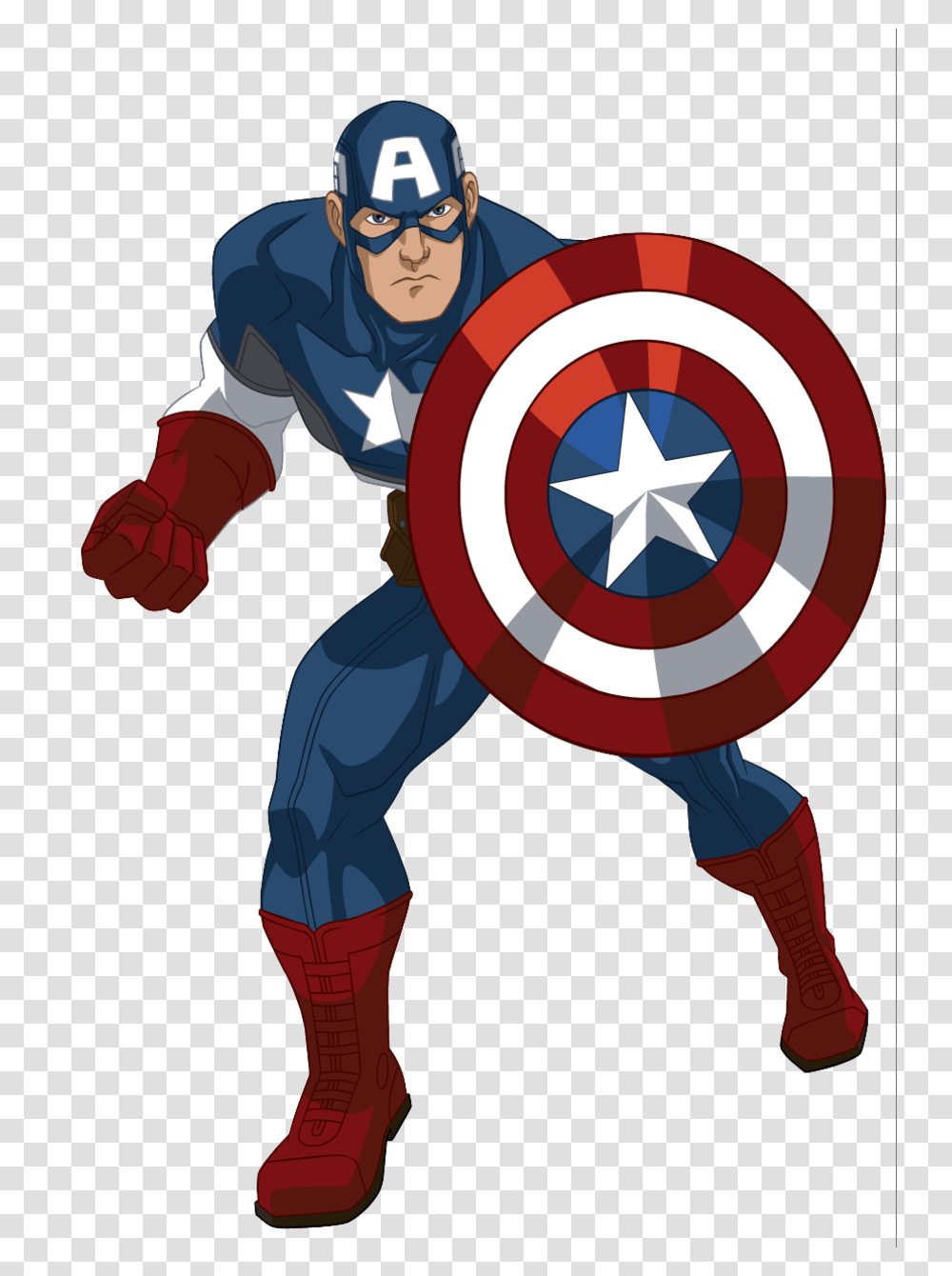 Captain America Cartoon, Armor, Person, Human, Sunglasses Transparent Png