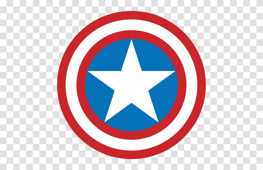 Captain America Cartoon Shield Image, Star Symbol Transparent Png