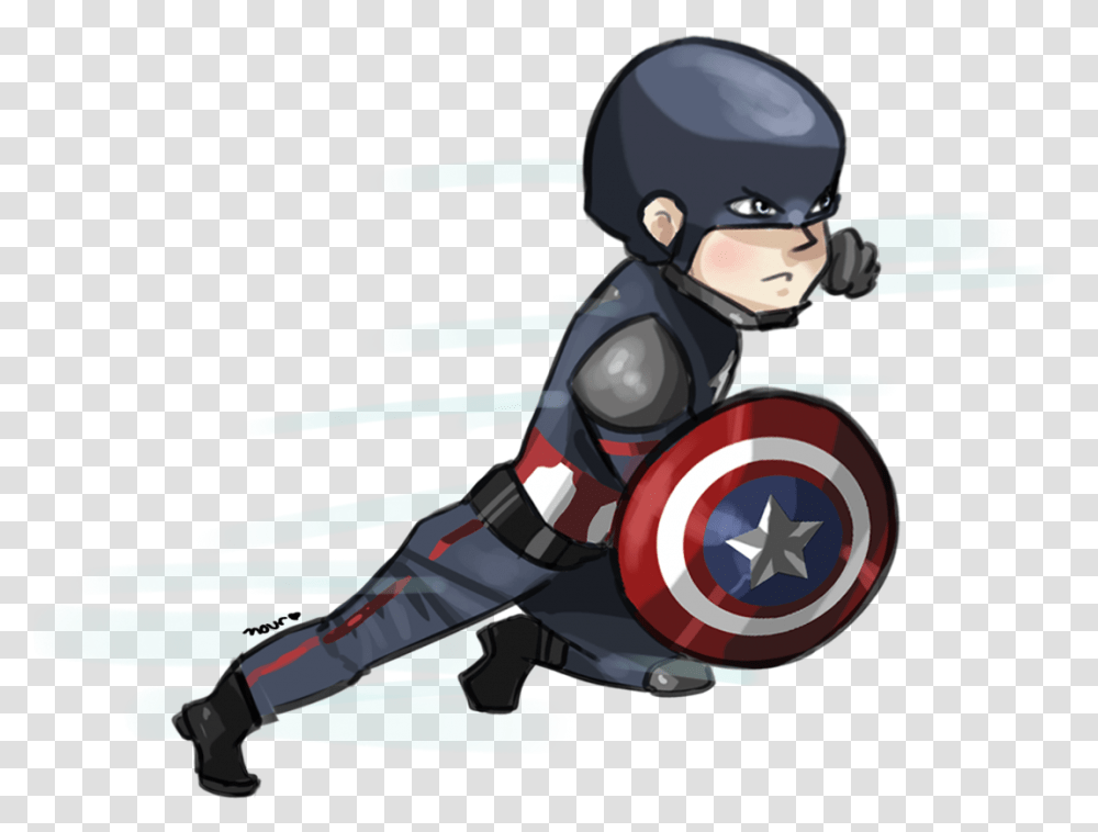 Captain America Chibi, Ninja, Helmet, Apparel Transparent Png