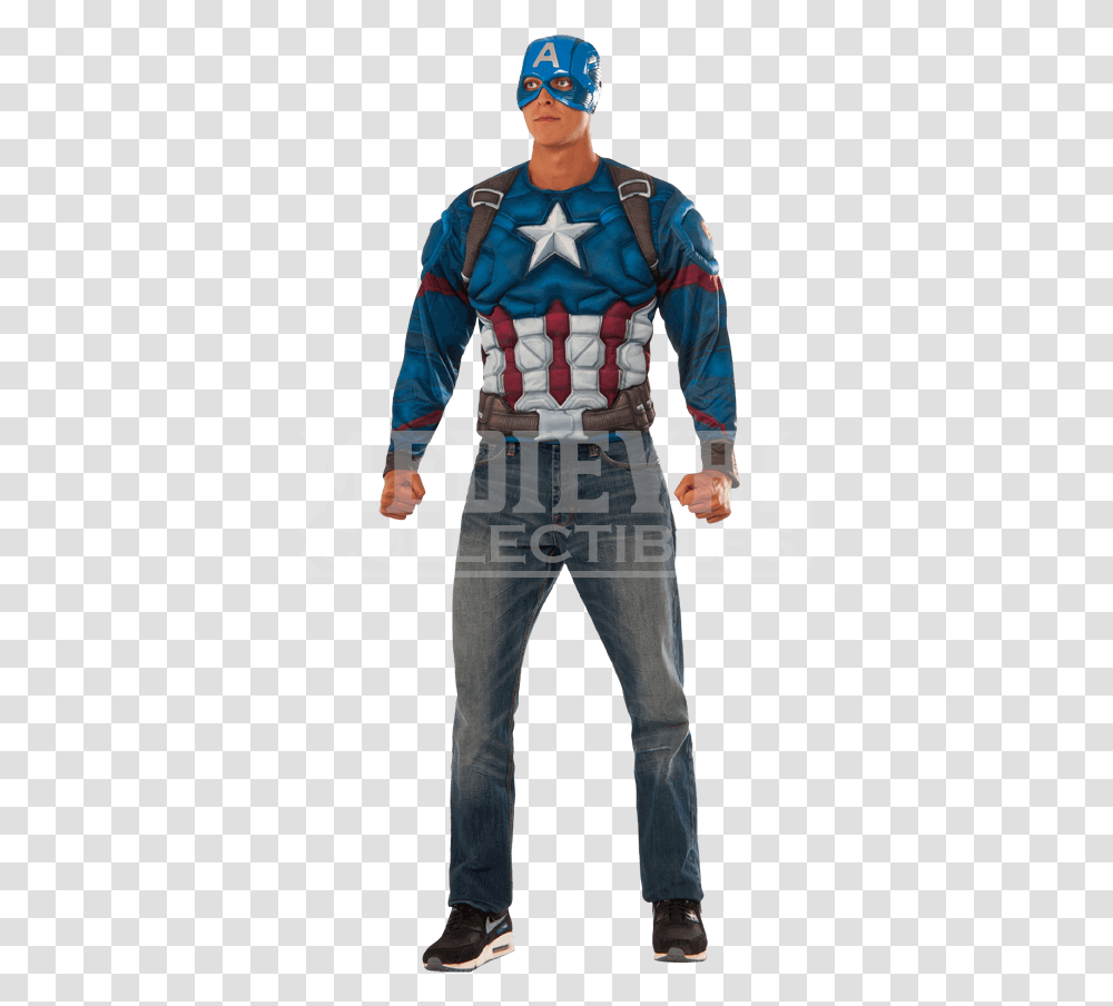 Captain America Civil War Captain America Costume Ideas For Men, Pants, Person, Long Sleeve Transparent Png