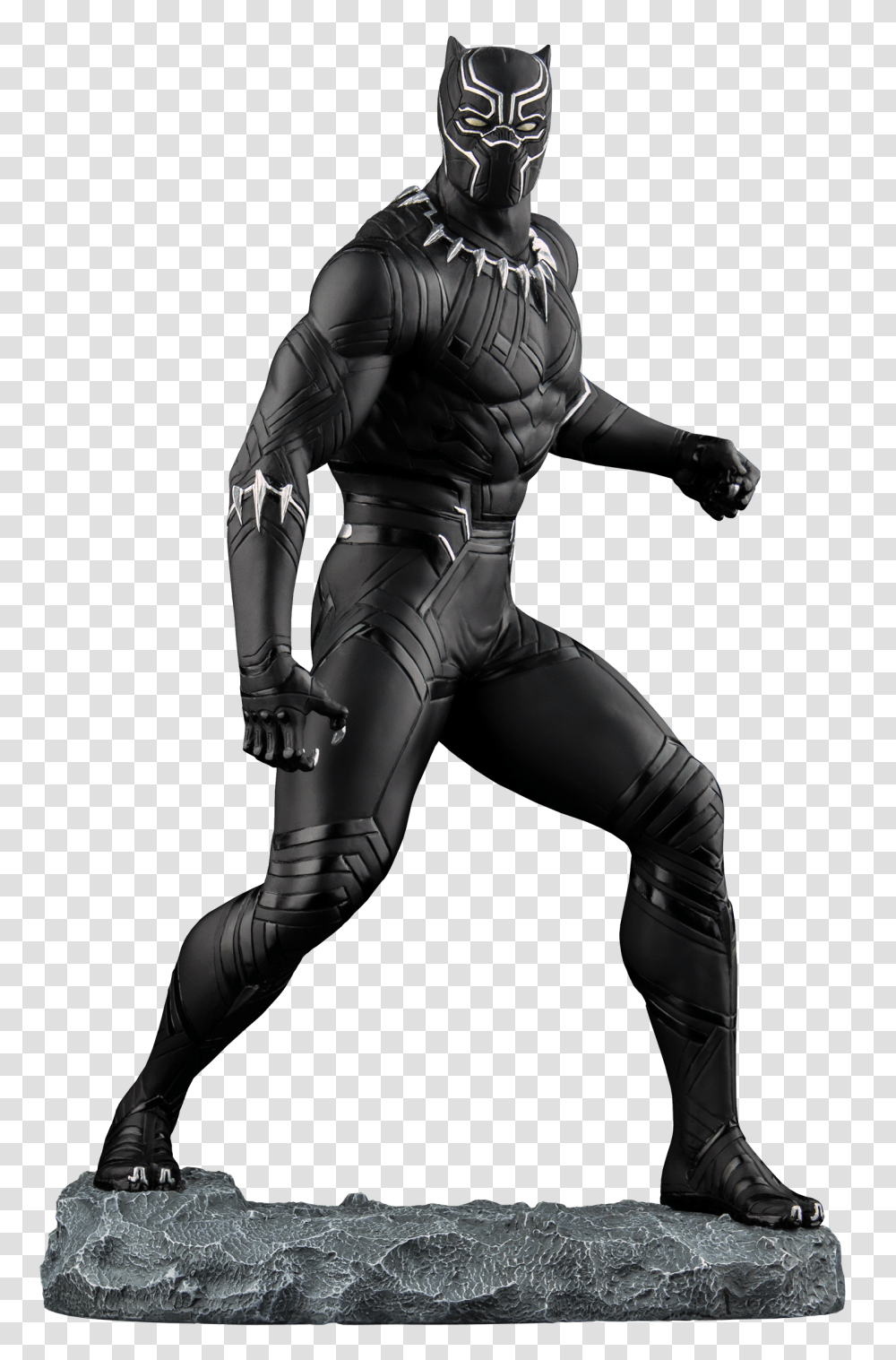 Captain America Civil War Statue Black Panther Scale, Ninja, Person, Human Transparent Png