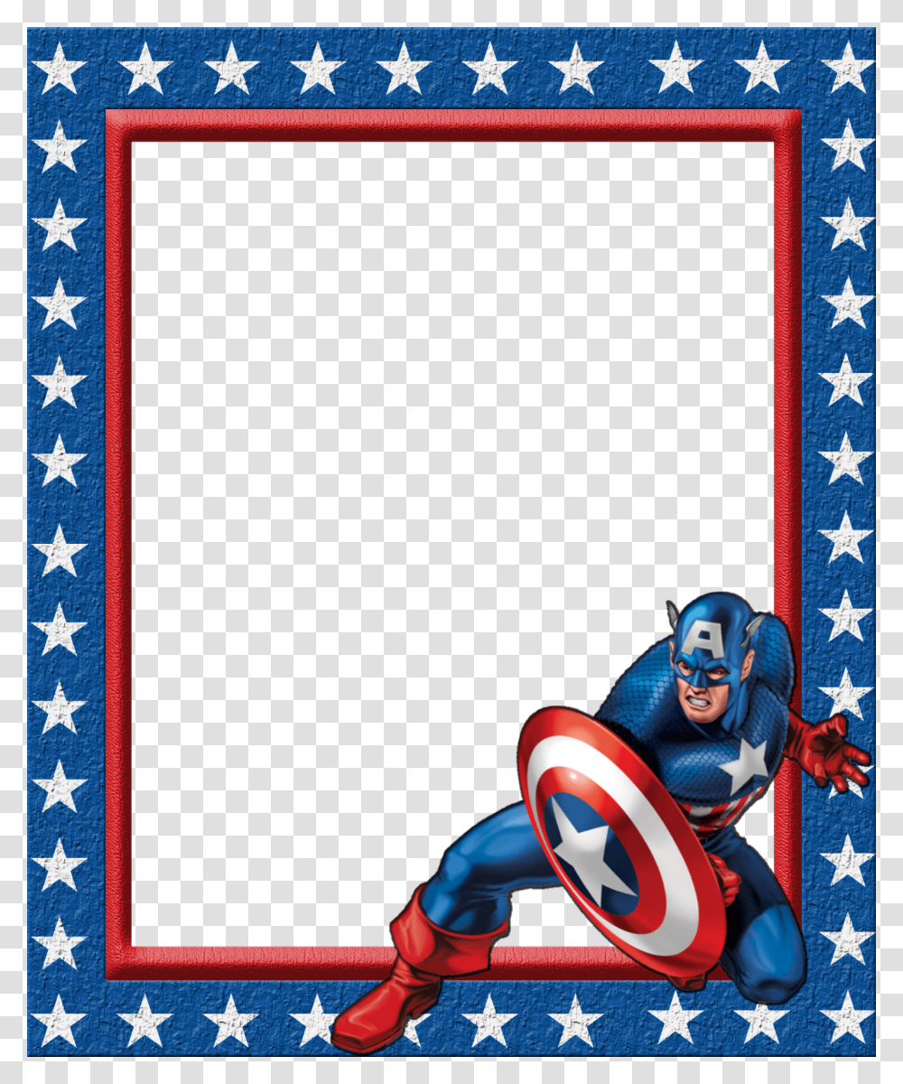Captain America Clipart, Person, Flag Transparent Png