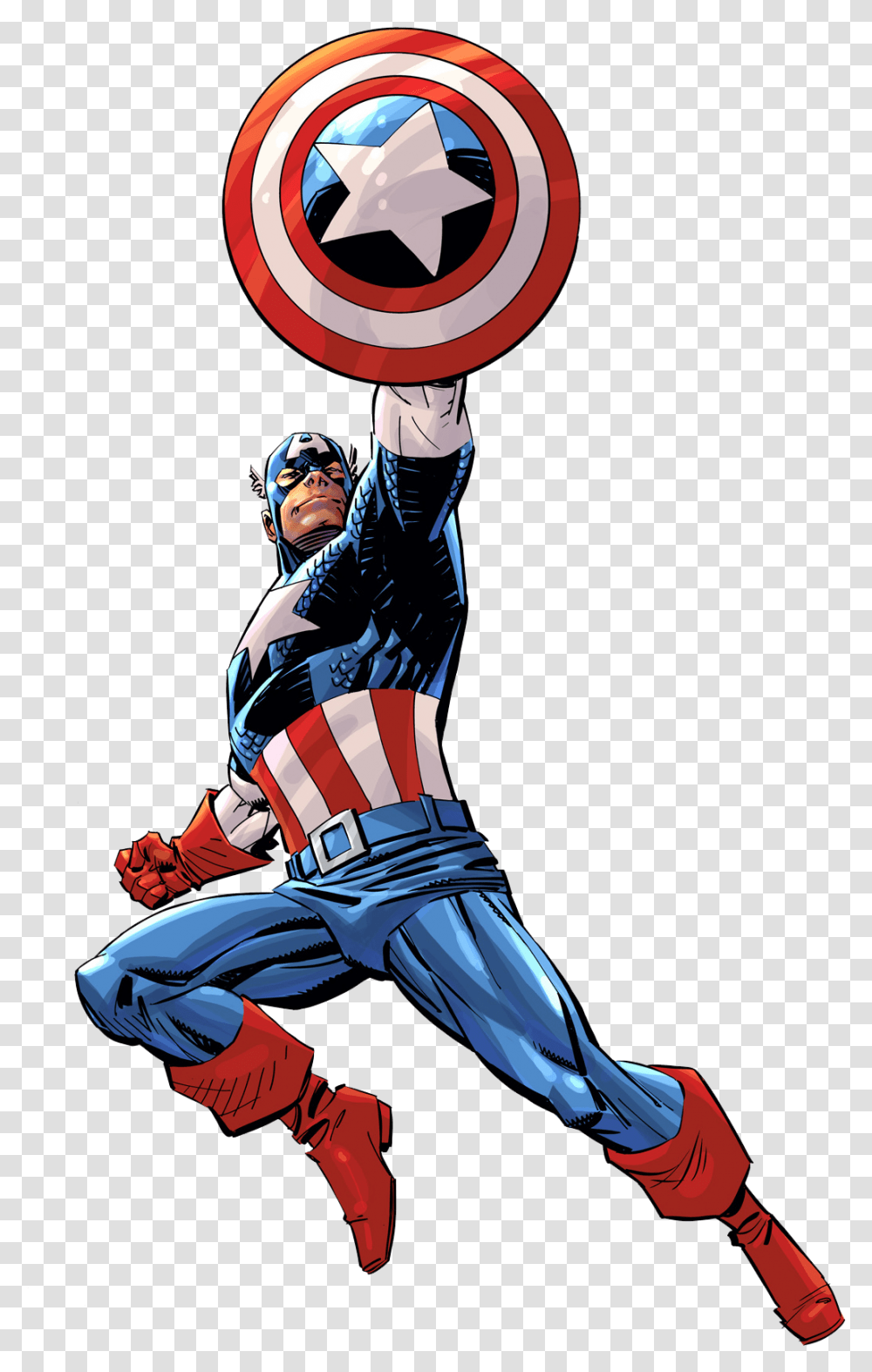 Captain America Comic, Person, Human, Helmet Transparent Png