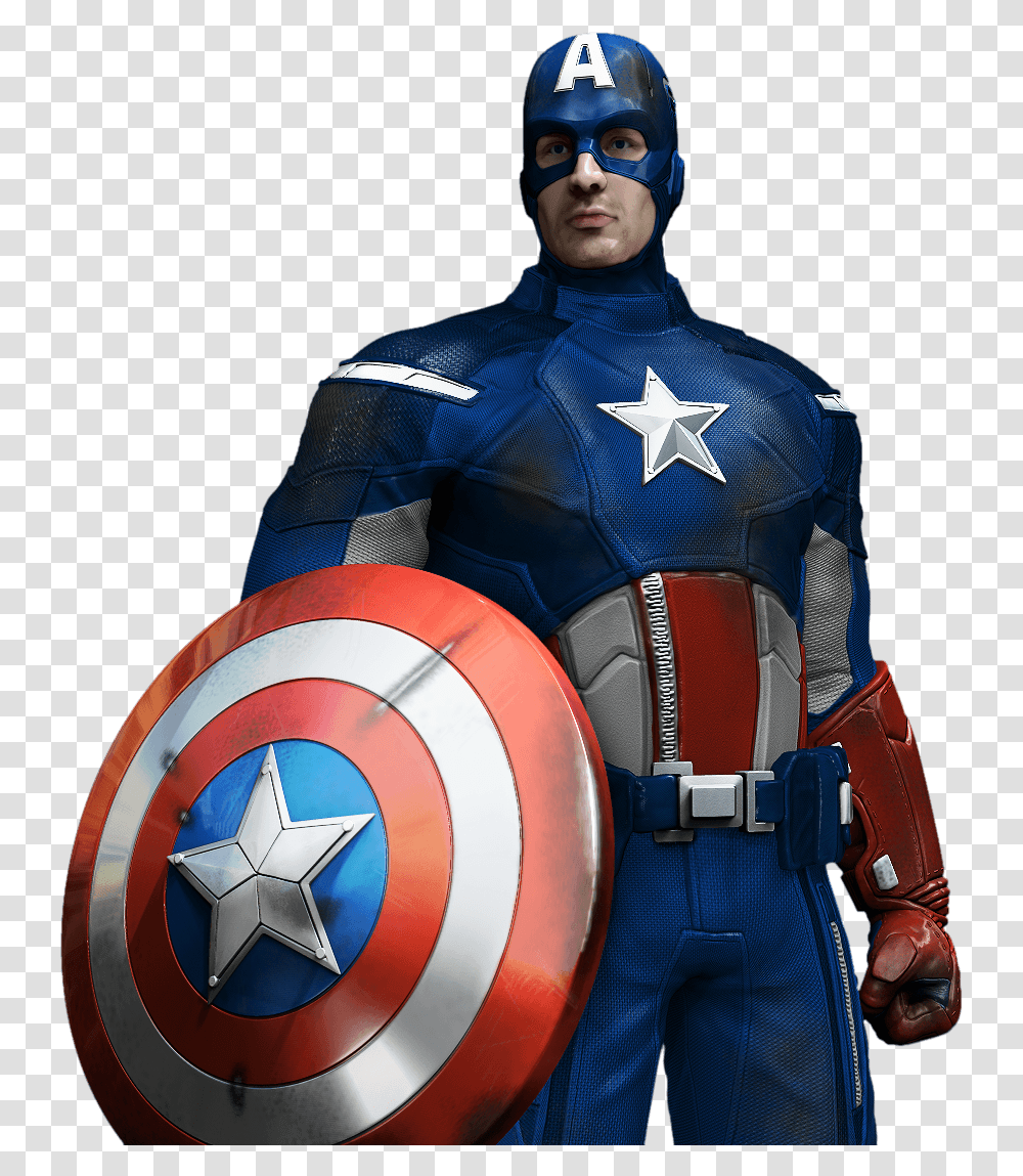 Captain America, Costume, Armor, Person, Human Transparent Png