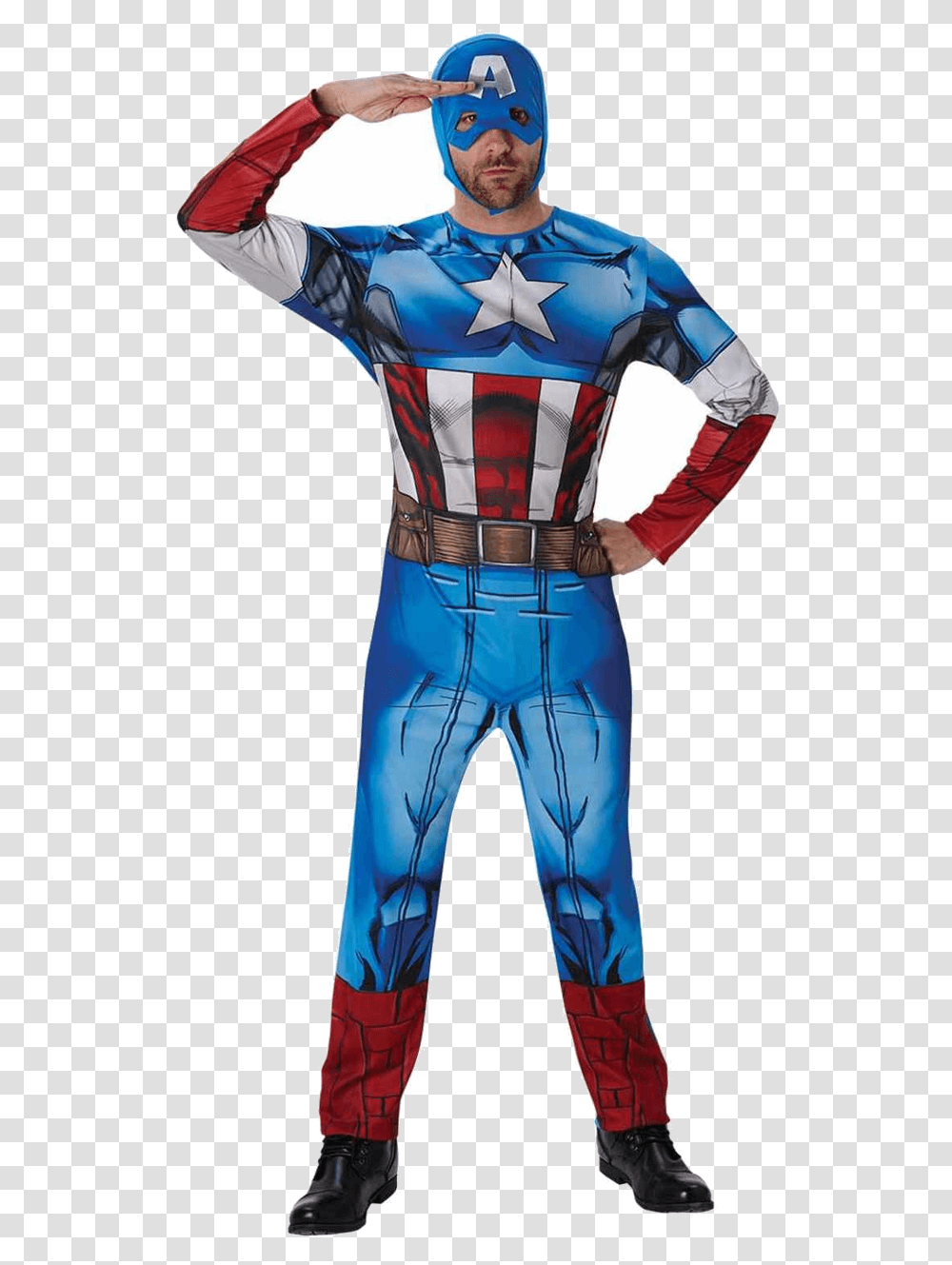 Captain America Fancy Dress, Sleeve, Costume, Person Transparent Png