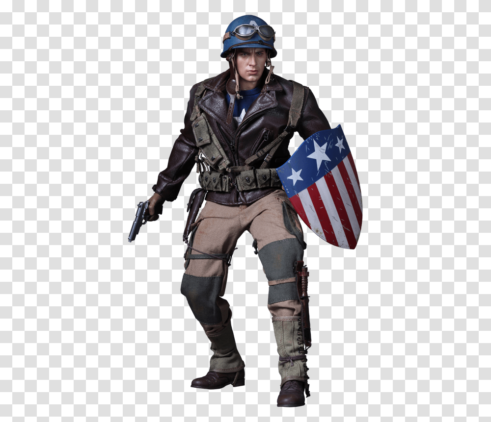 Captain America First Avenger, Helmet, Person, Coat Transparent Png