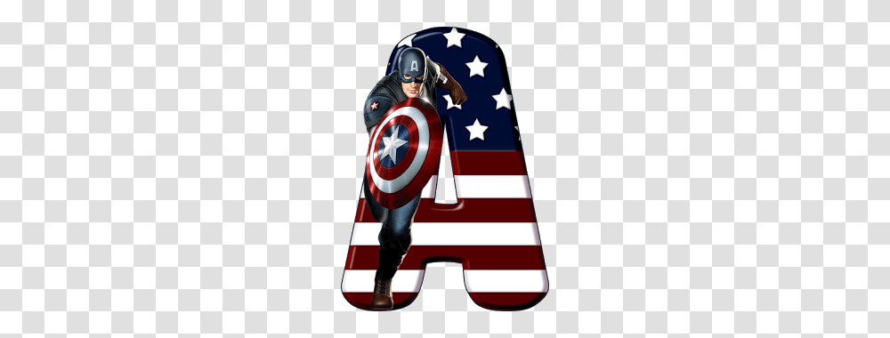 Captain America, Flag, Person, Human Transparent Png