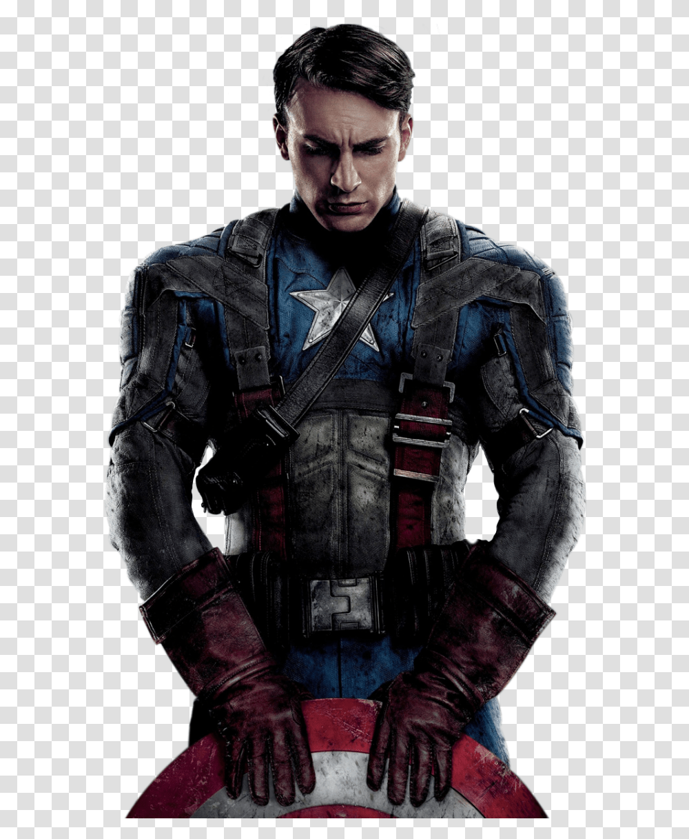 Captain America Front Thinking Iphone Captain America Wallpaper Hd, Jacket, Coat, Clothing, Apparel Transparent Png