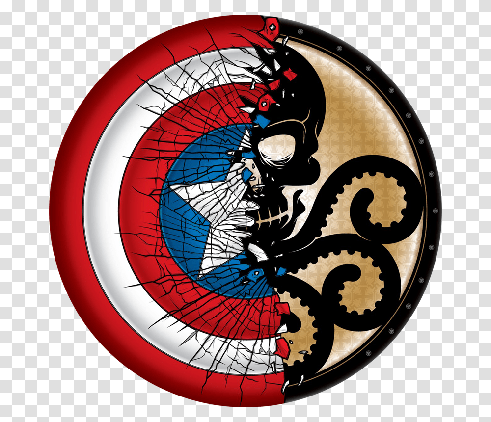 Captain America Hydra Shield, Clock Tower, Architecture, Building Transparent Png