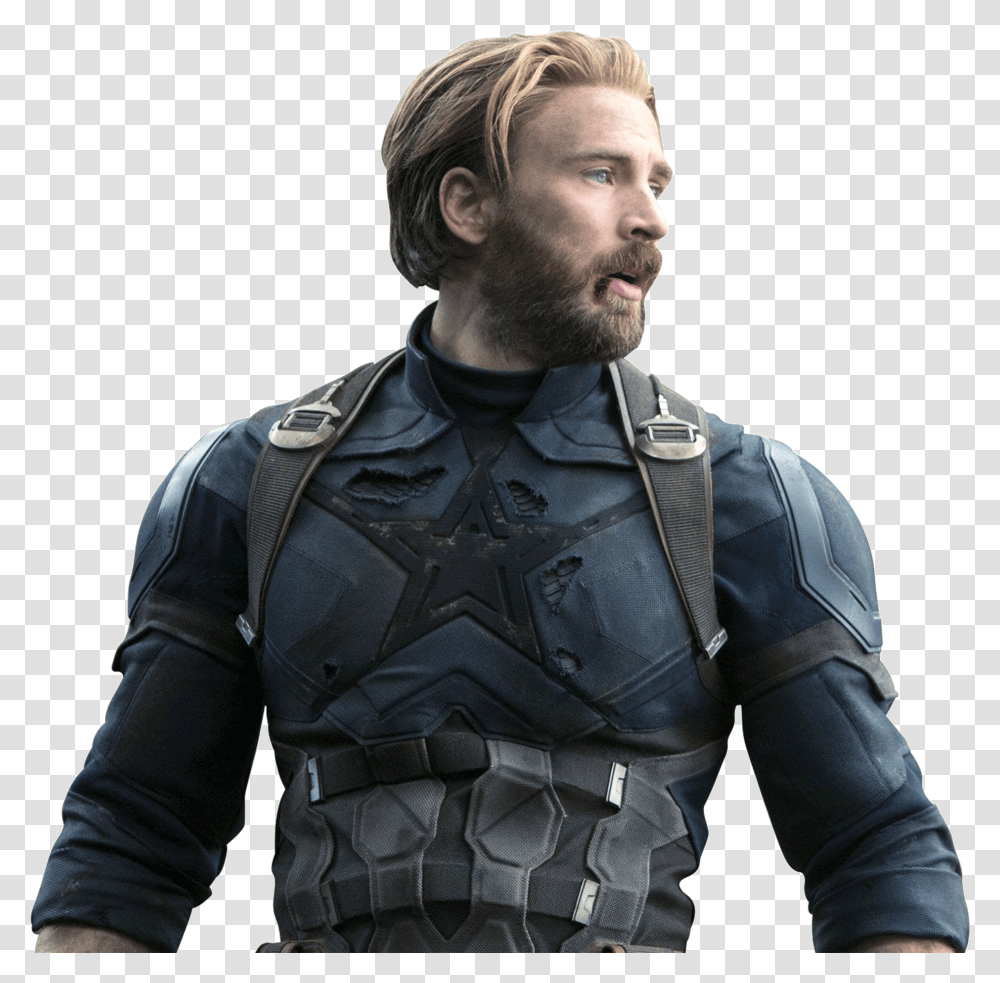 Captain America Image Free Download Searchpng Captain America Endgame Beard, Person, Sleeve, Long Sleeve Transparent Png