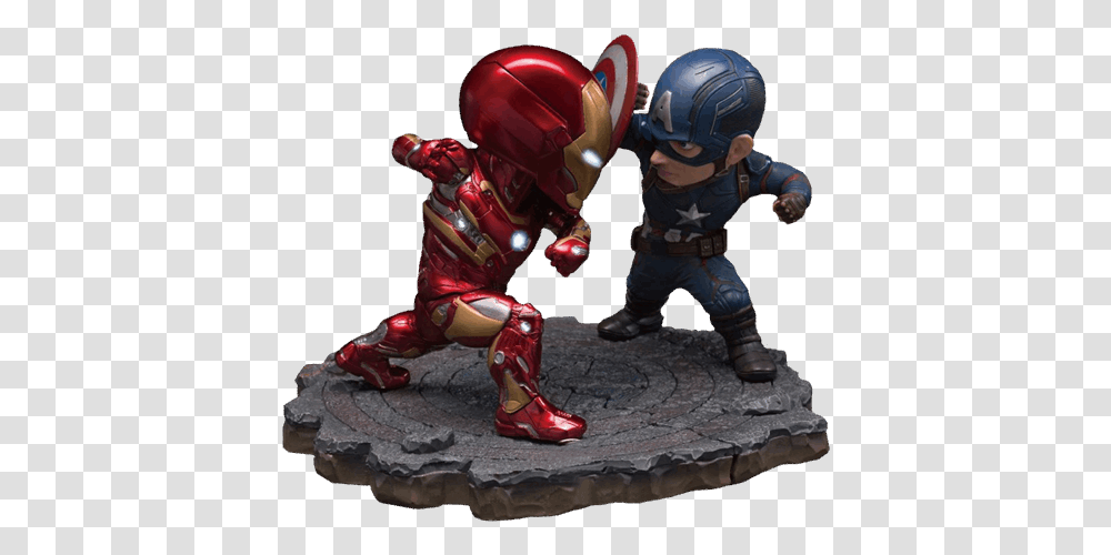 Captain America Iron Man Civil War Statue, Helmet, Person, Human Transparent Png