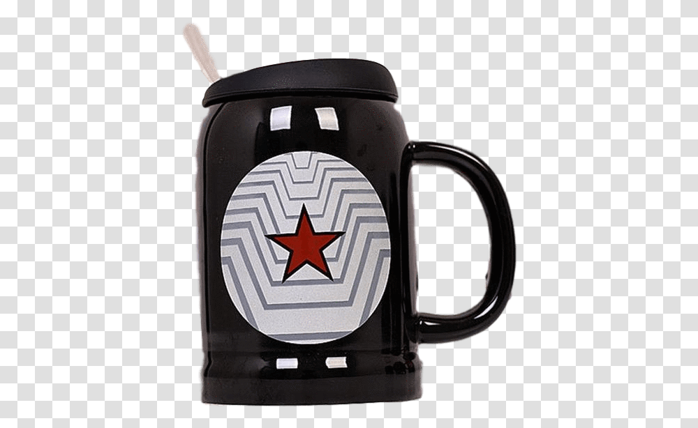 Captain America Logo Hot Water Mug Water Full Size Beer Stein, Jug, Symbol, Star Symbol, Gas Pump Transparent Png