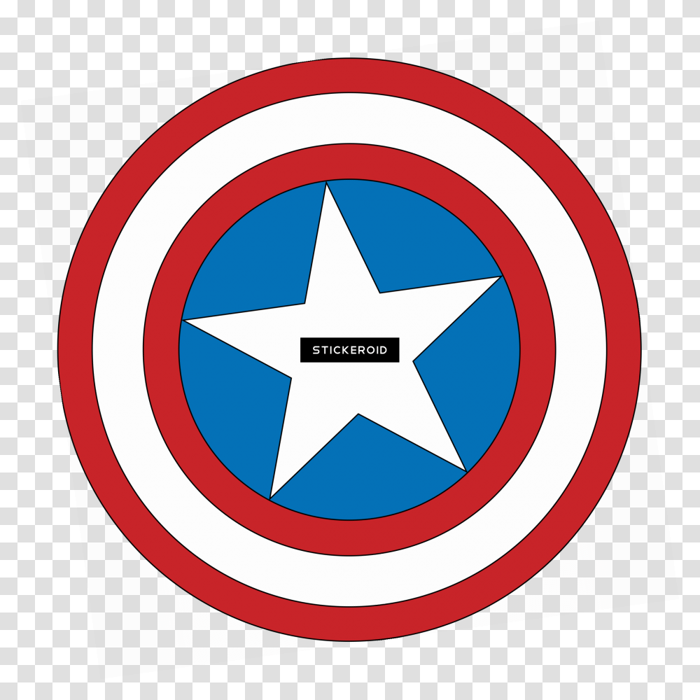 Captain America Logo Round Clipart, Star Symbol Transparent Png