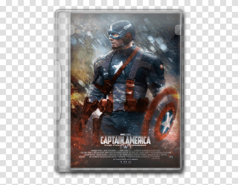 Captain America Movie Captain America 1 Poster, Helmet, Apparel, Person Transparent Png